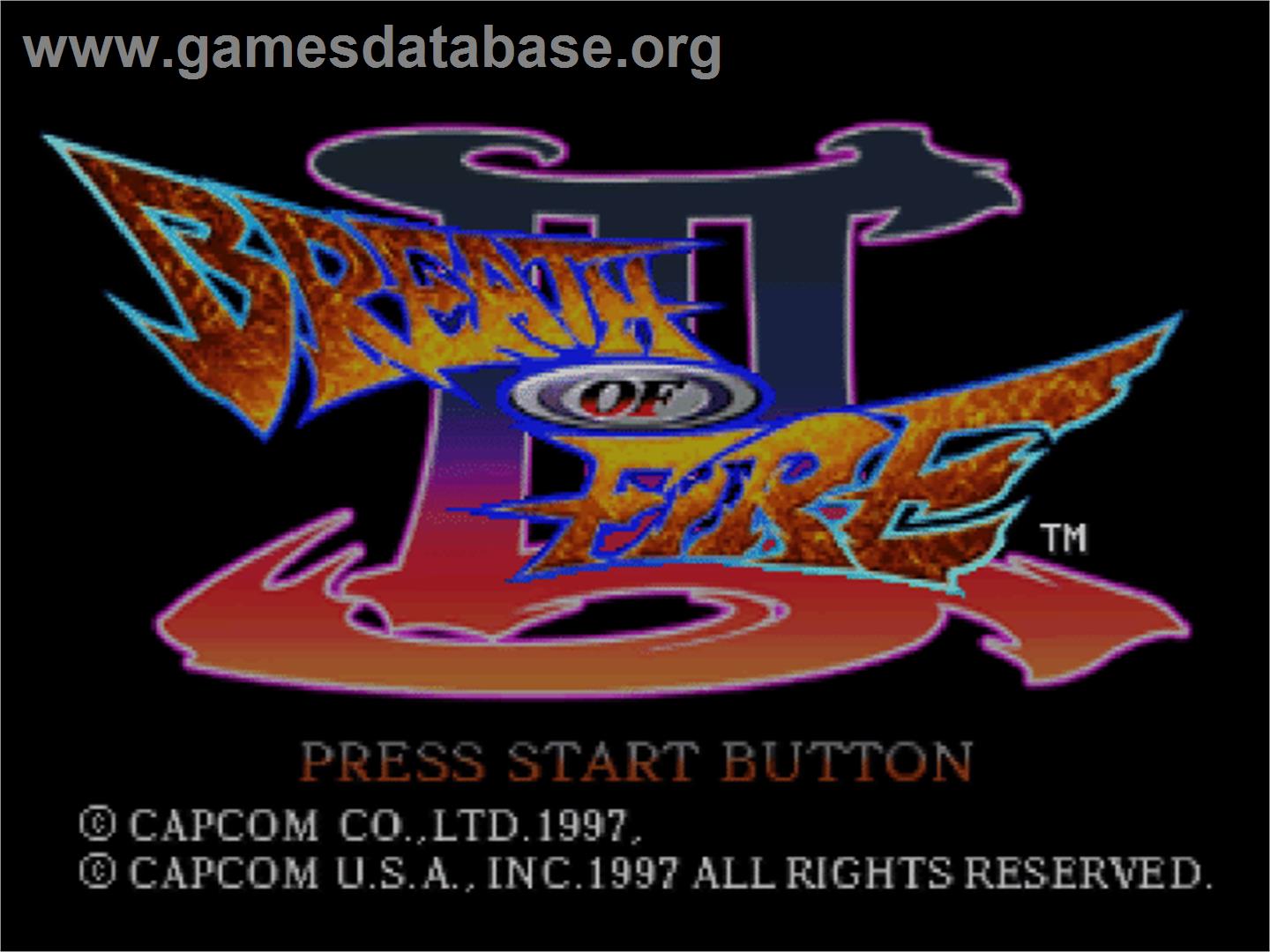 Breath Of Fire 3 - Sony Playstation - Artwork - Title Screen