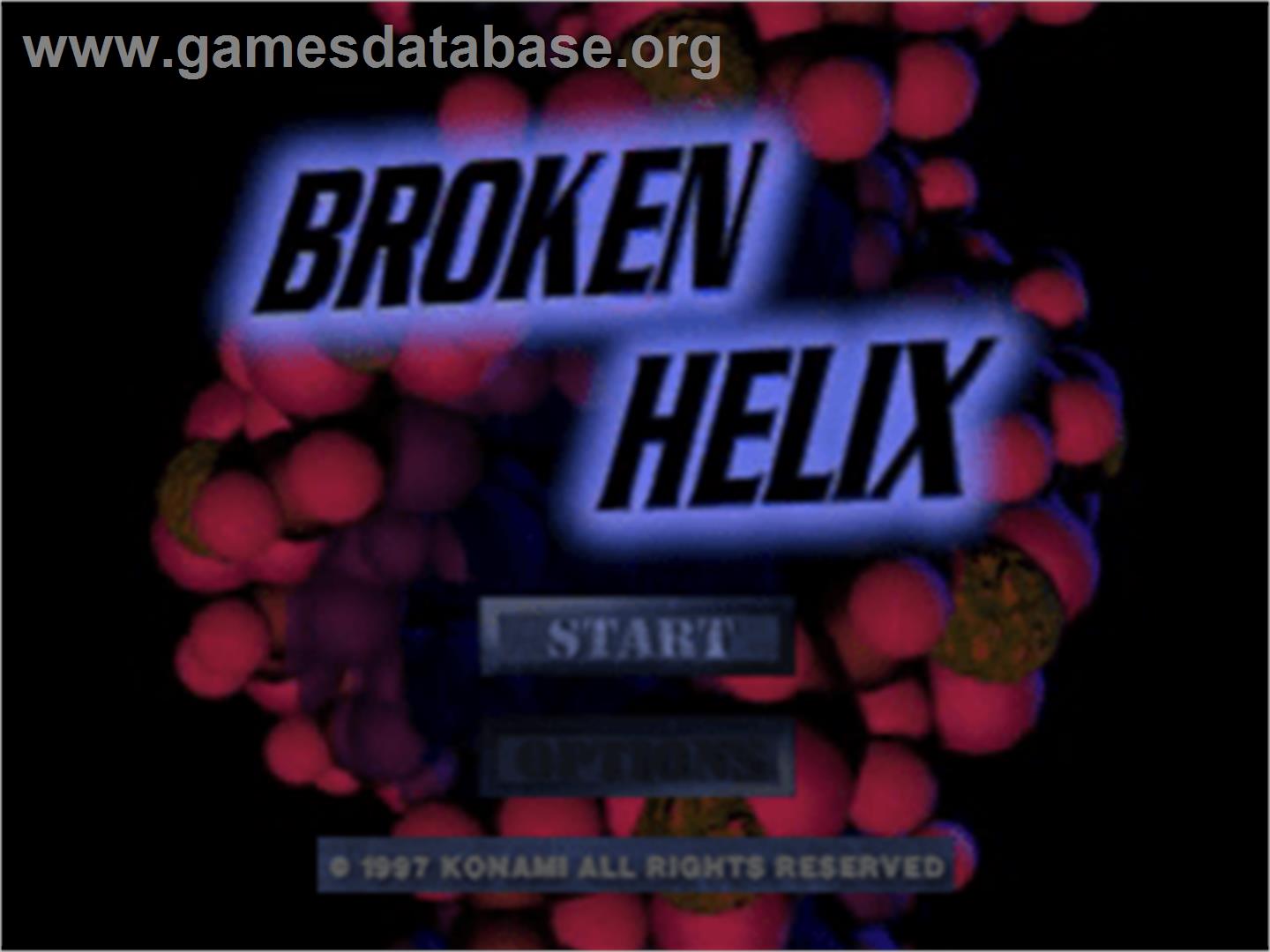 Broken Helix - Sony Playstation - Artwork - Title Screen