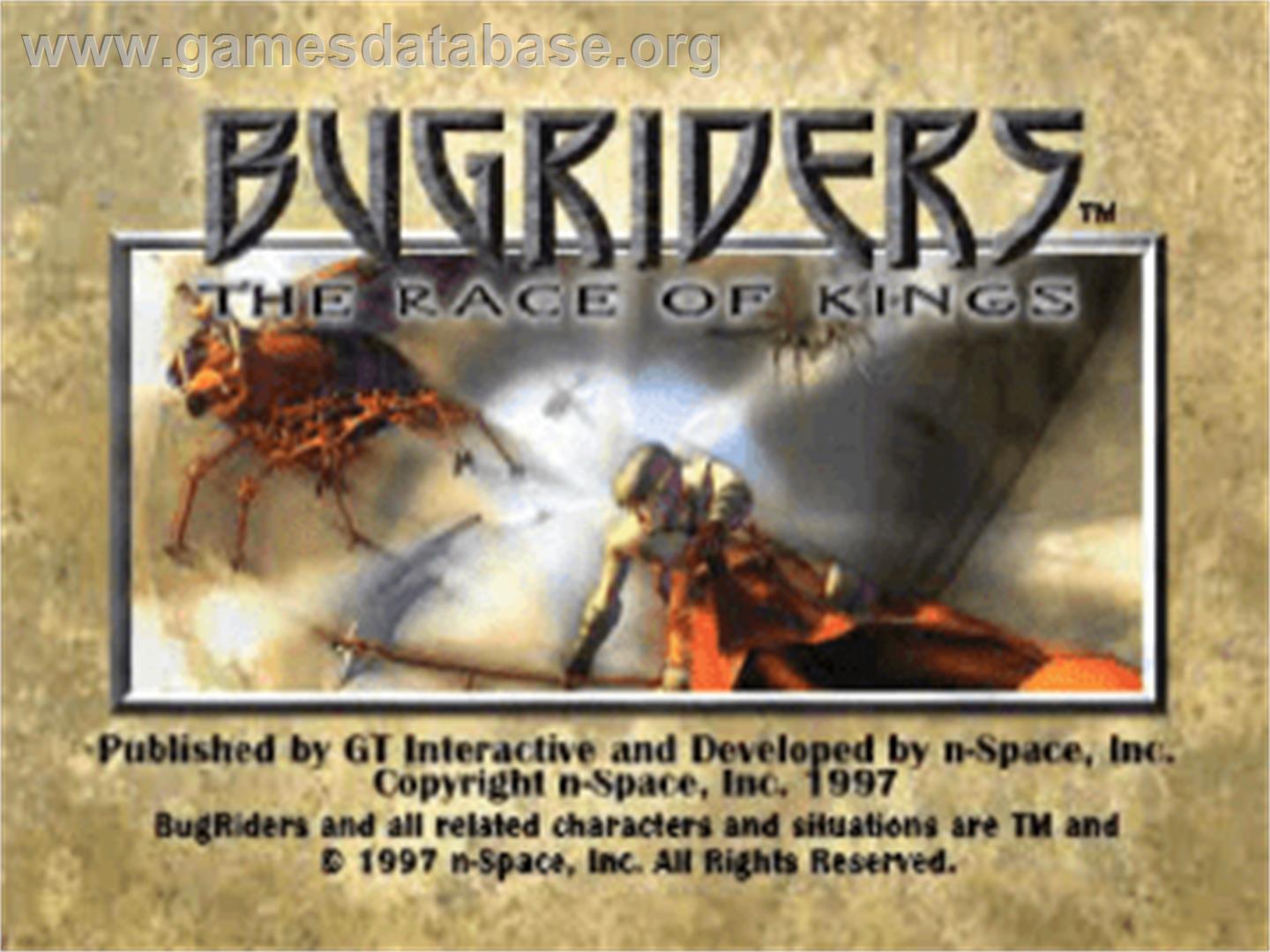 BugRiders: The Race of Kings - Sony Playstation - Artwork - Title Screen