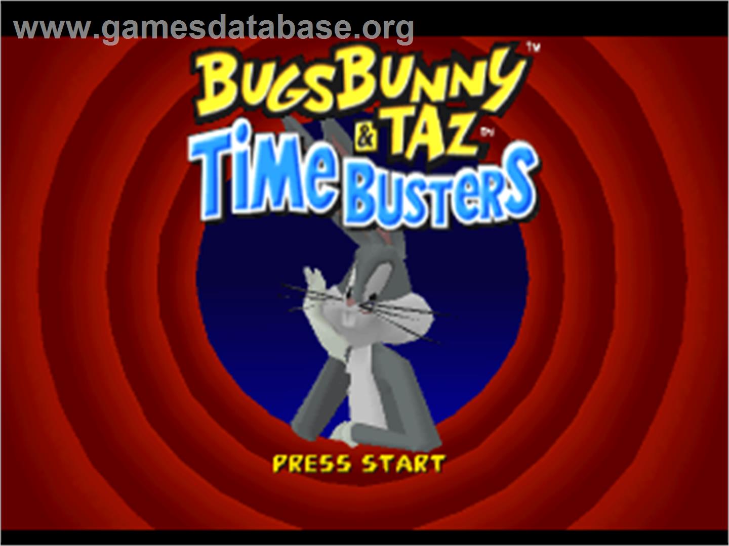 Bugs Bunny & Taz: Time Busters - Sony Playstation - Artwork - Title Screen