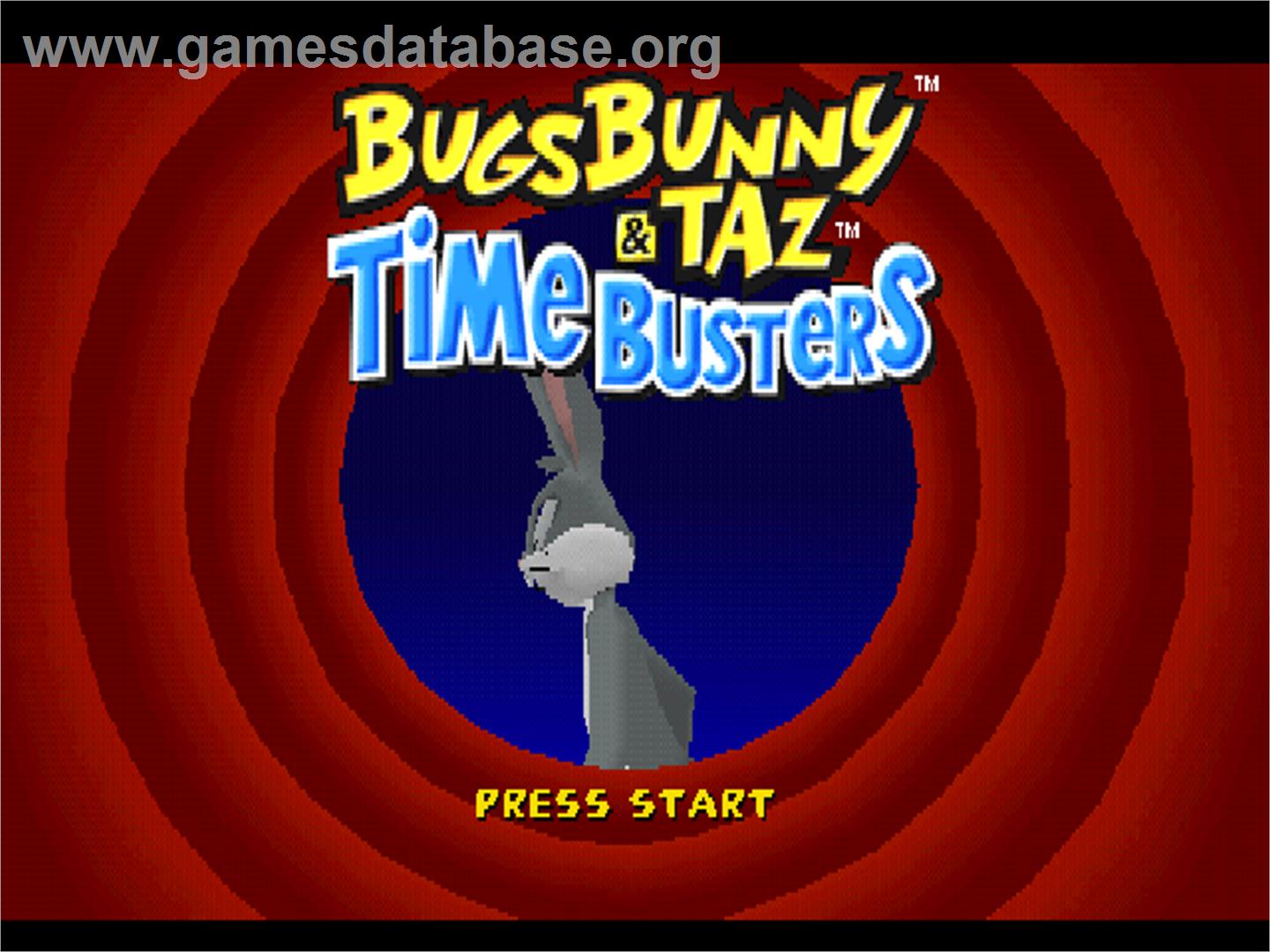 Bugs Bunny And Taz - Time Busters - Sony Playstation - Artwork - Title Screen