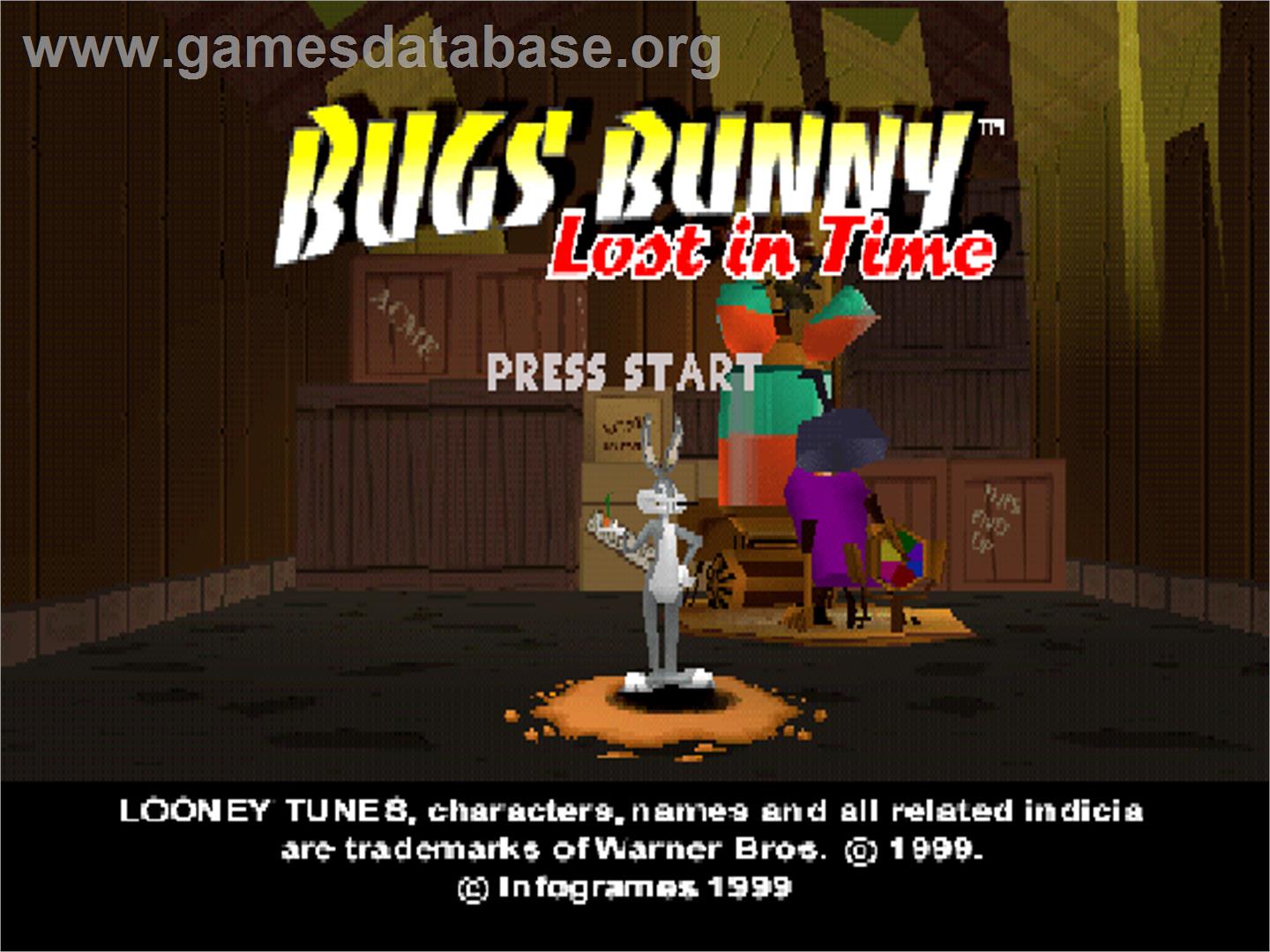 Bugs Bunny Lost In Time - Sony Playstation - Artwork - Title Screen