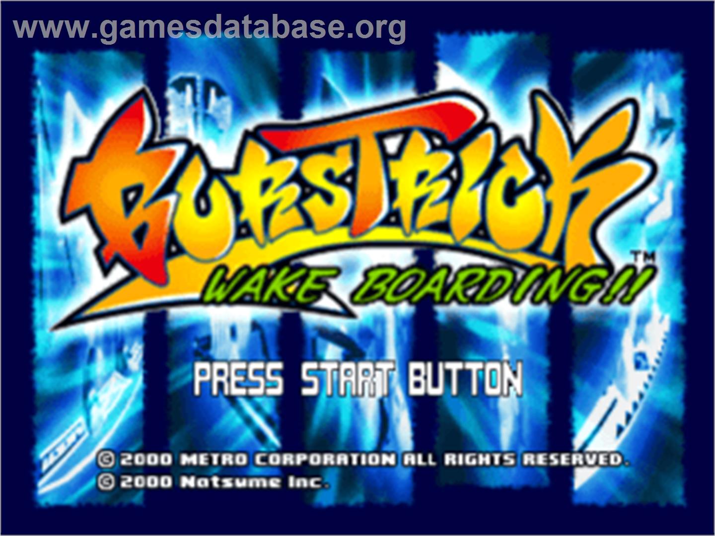 BursTrick: Wake Boarding!! - Sony Playstation - Artwork - Title Screen
