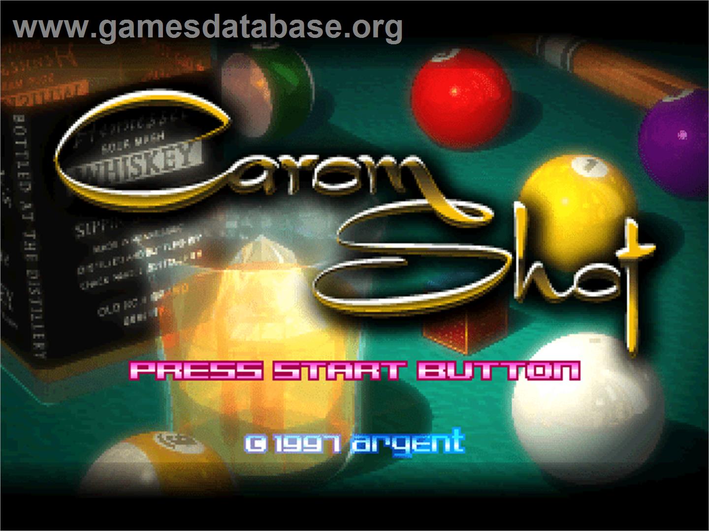 Carom Shot - Sony Playstation - Artwork - Title Screen
