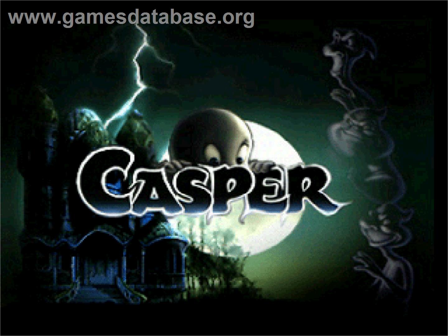 Casper - Sony Playstation - Artwork - Title Screen