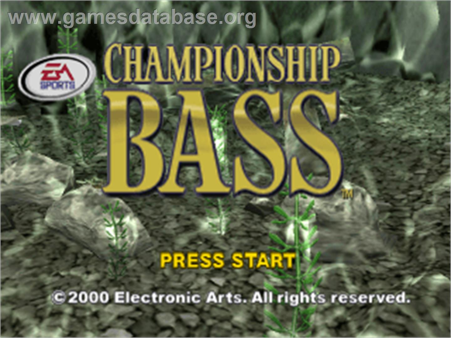 Championship Bass - Sony Playstation - Artwork - Title Screen