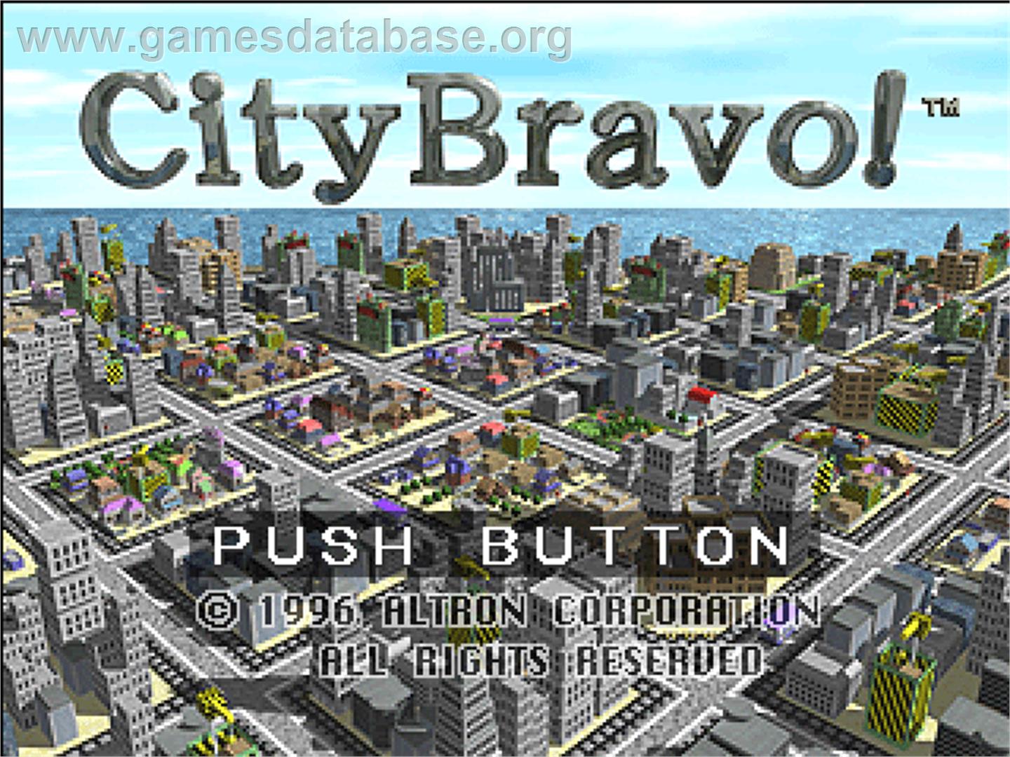 City Bravo! - Sony Playstation - Artwork - Title Screen