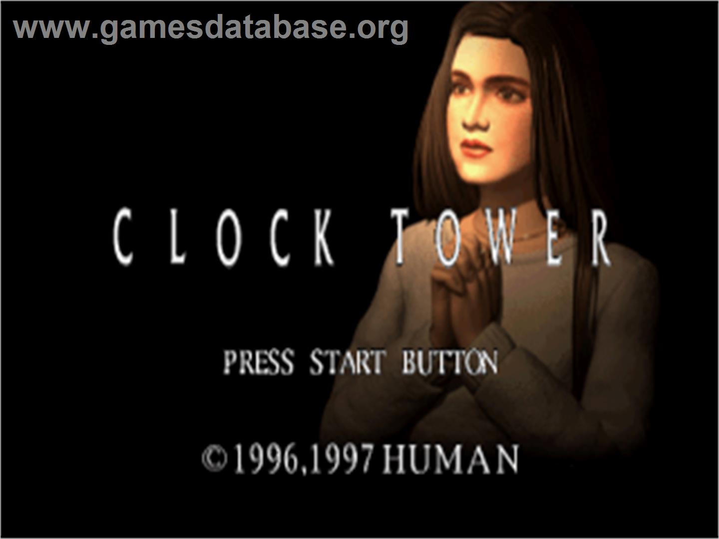 Clock Tower - Sony Playstation - Artwork - Title Screen