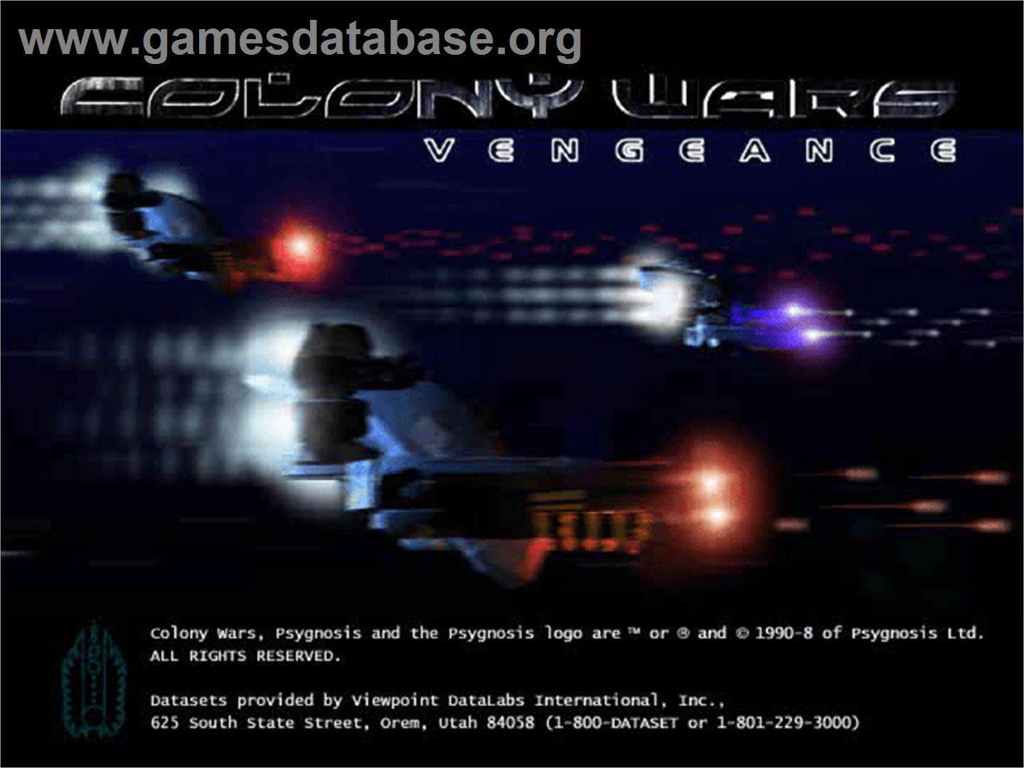 Colony Wars - Vengeance - Sony Playstation - Artwork - Title Screen
