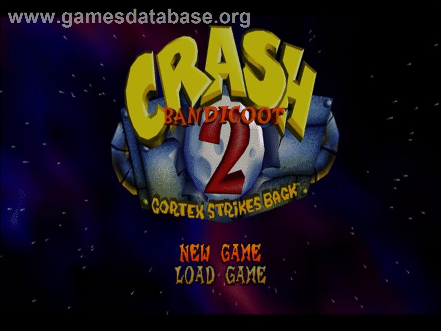 Crash Bandicoot 2 - Cortex Strikes Back - Sony Playstation - Artwork - Title Screen