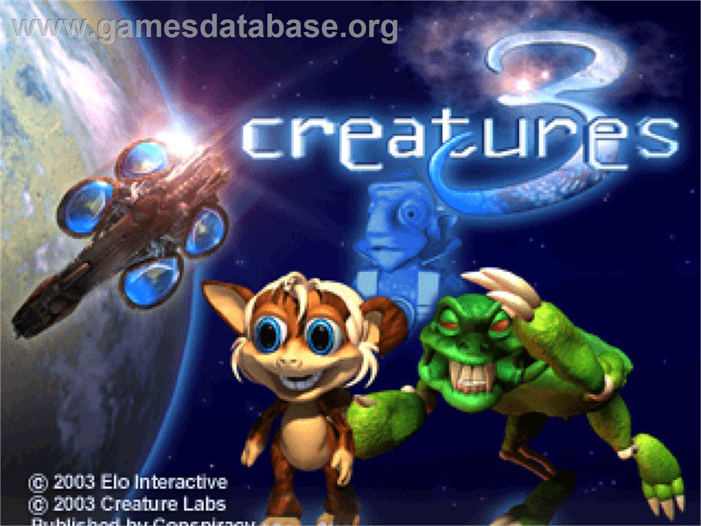 Creatures Raised In Space - Sony Playstation - Artwork - Title Screen