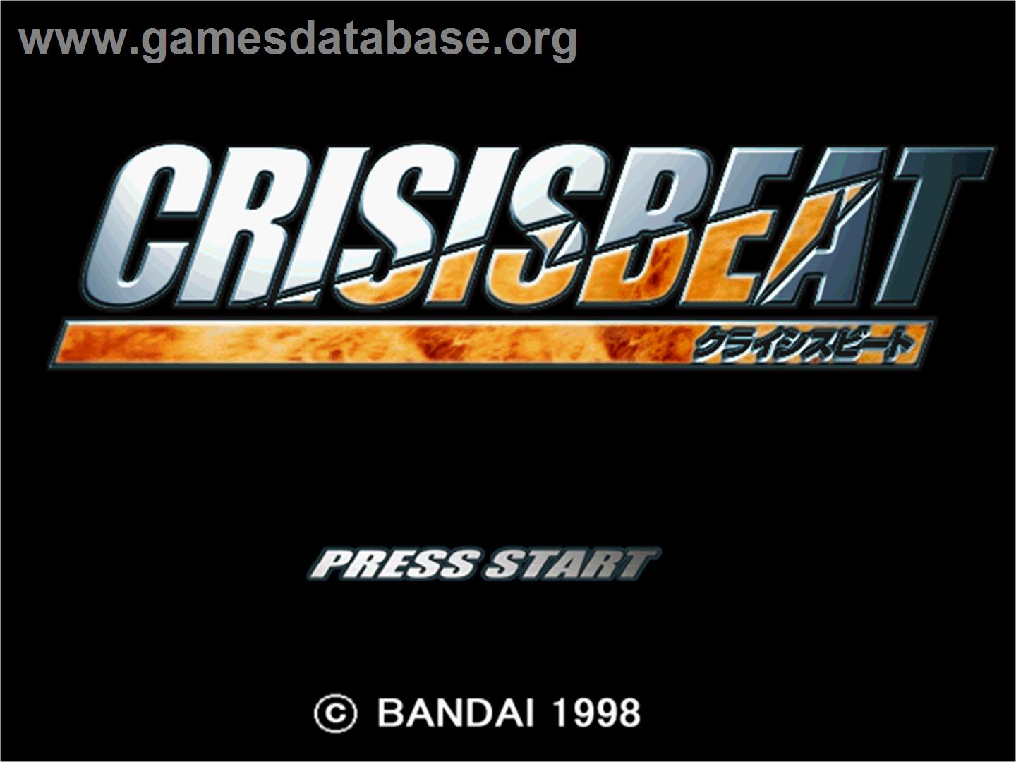 Crisis Beat - Sony Playstation - Artwork - Title Screen