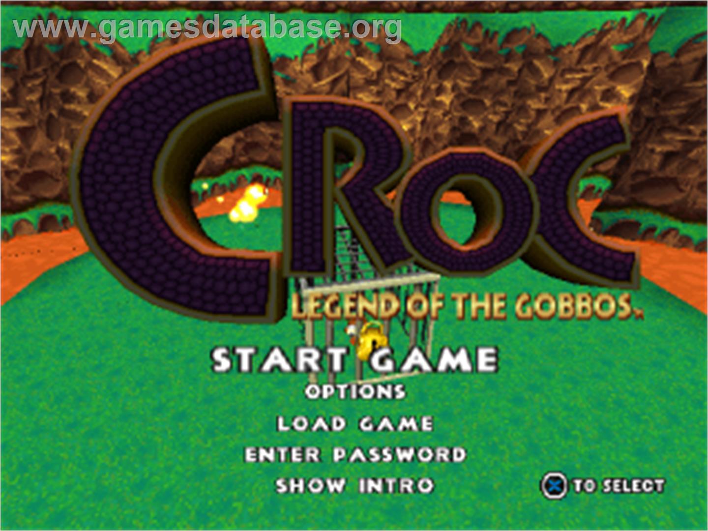Croc: Legend of the Gobbos - Sony Playstation - Artwork - Title Screen