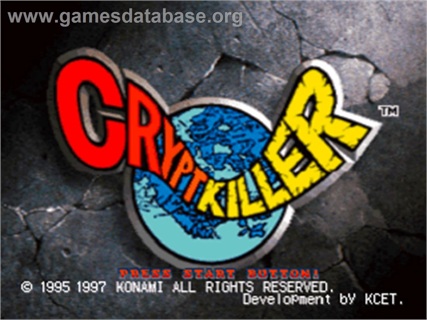 Crypt Killer - Sony Playstation - Artwork - Title Screen