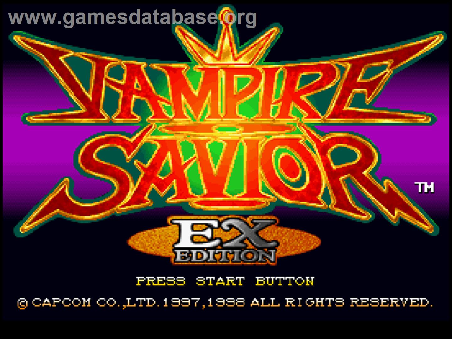 Darkstalkers 3 - Sony Playstation - Artwork - Title Screen