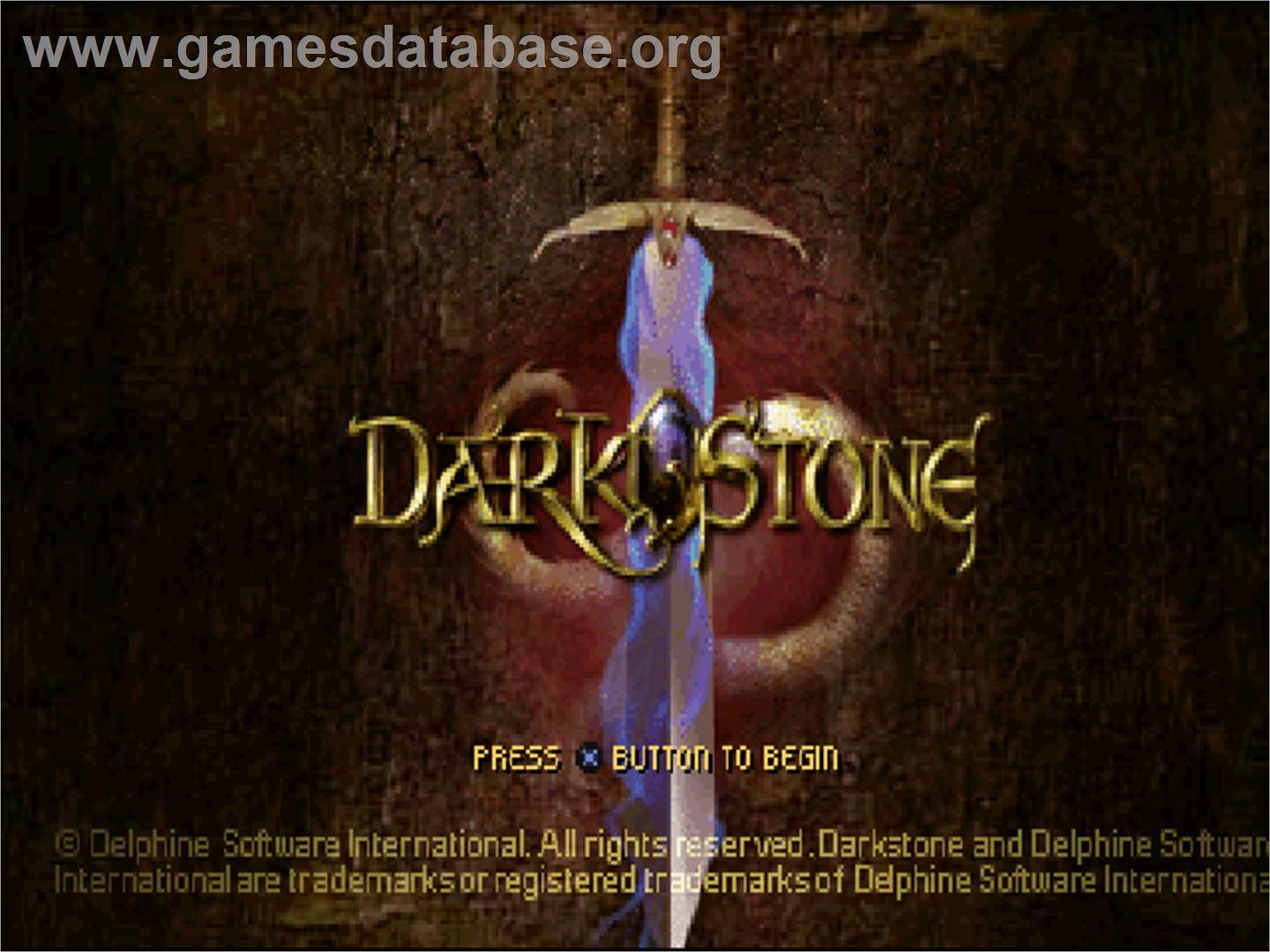 Darkstone - Evil Reigns - Sony Playstation - Artwork - Title Screen