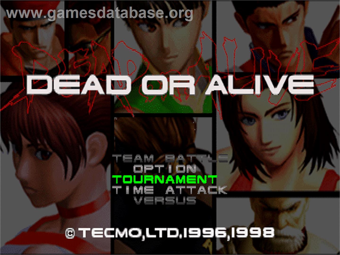 Dead or Alive - Sony Playstation - Artwork - Title Screen