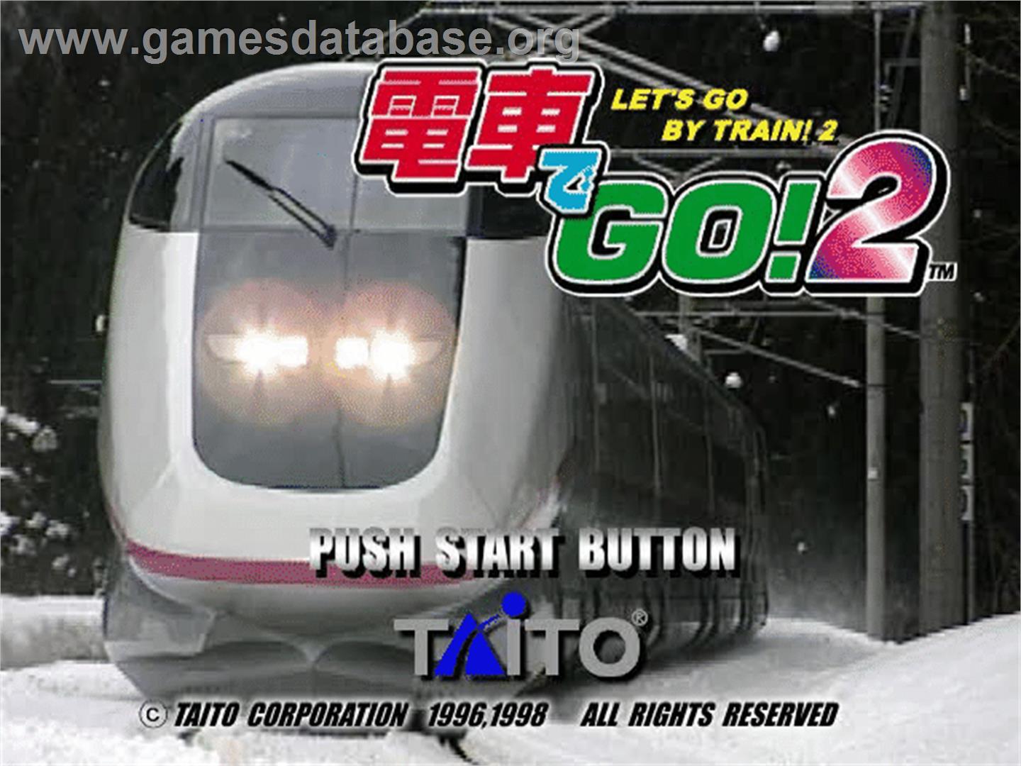 Densha De Go! 2 - Sony Playstation - Artwork - Title Screen