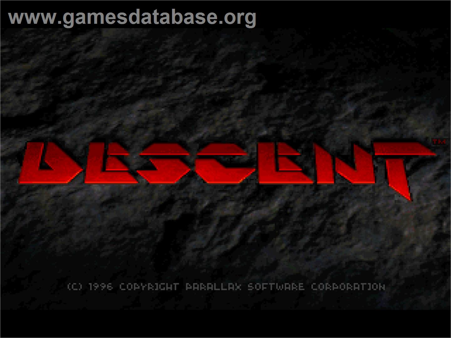 Descent - Sony Playstation - Artwork - Title Screen