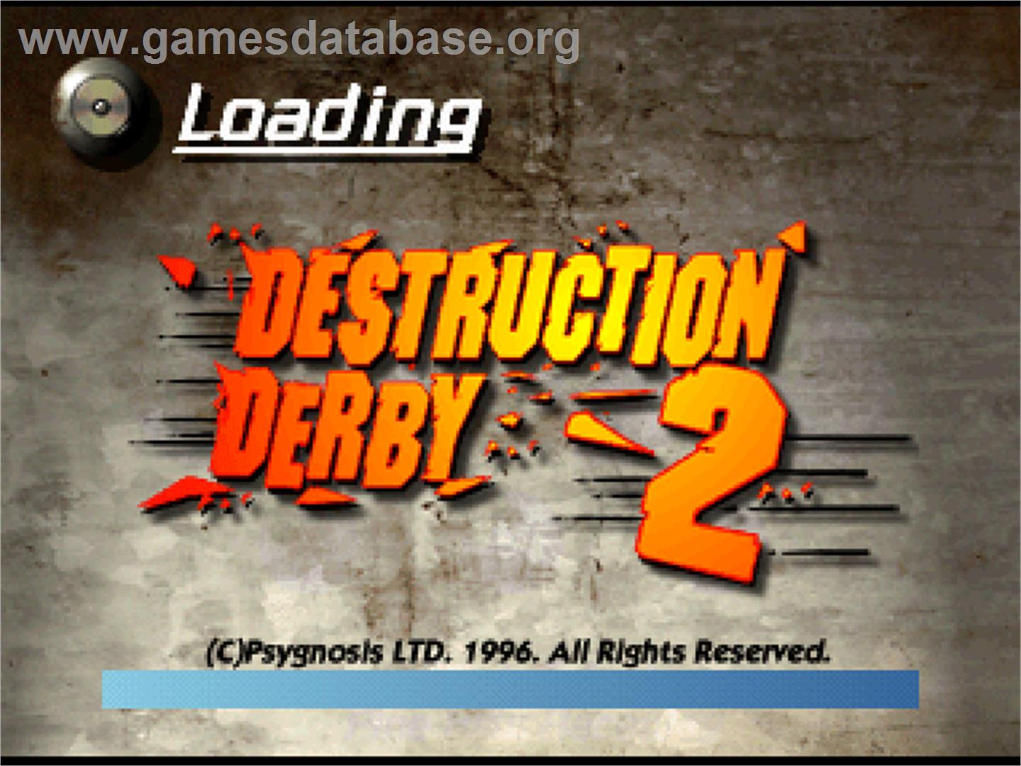 Destruction Derby 2 - Sony Playstation - Artwork - Title Screen