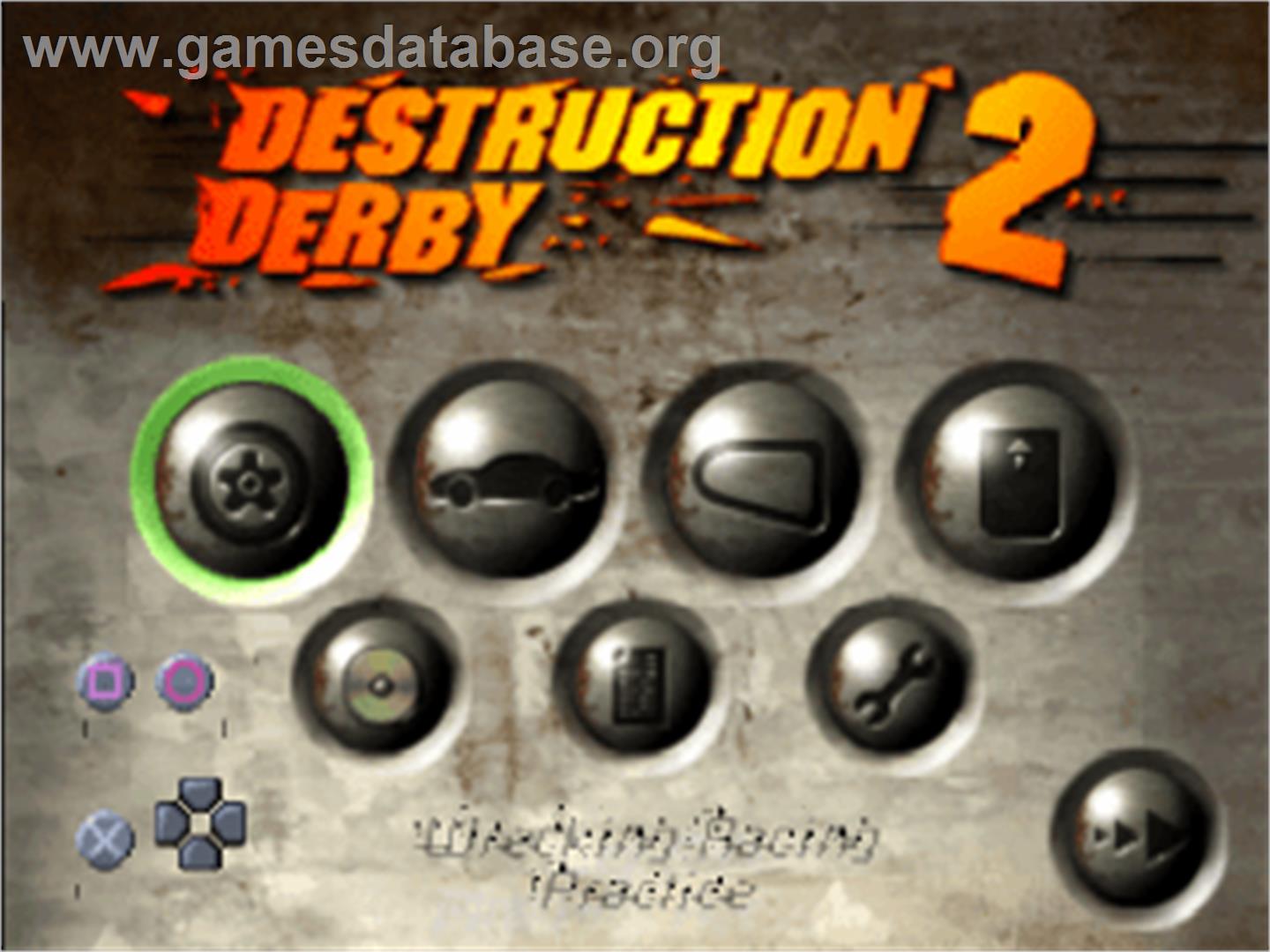 Destruction Derby 2 - Sony Playstation - Artwork - Title Screen