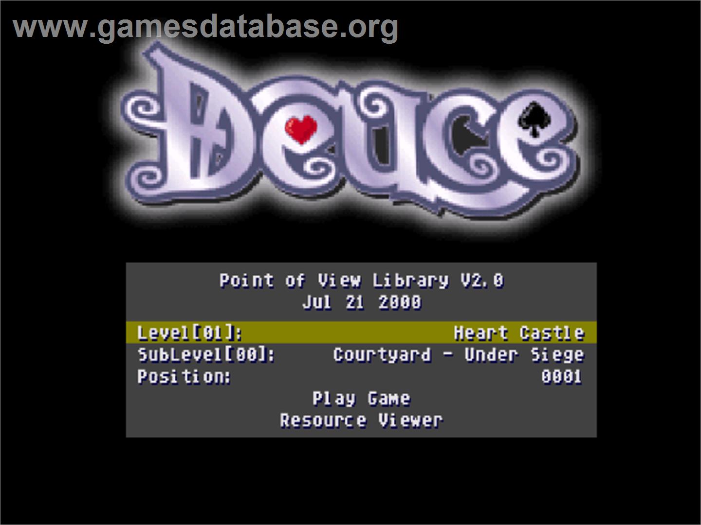 Deuce - Sony Playstation - Artwork - Title Screen