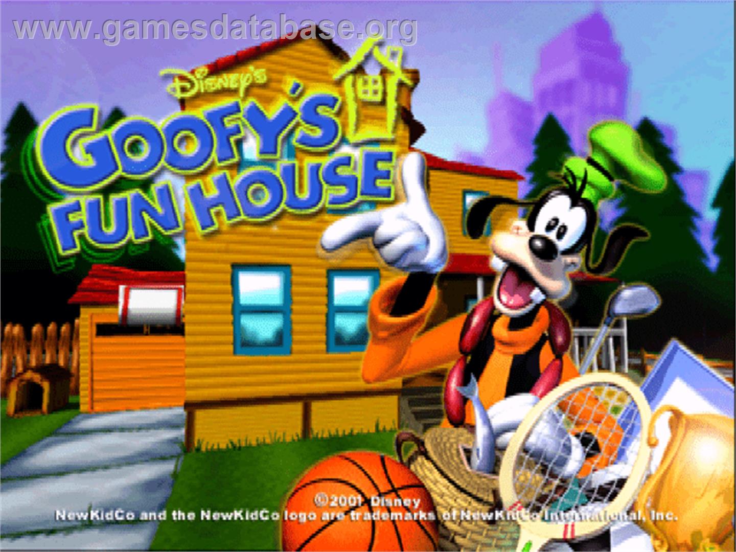 Disney's Goofy's Fun House - Sony Playstation - Artwork - Title Screen