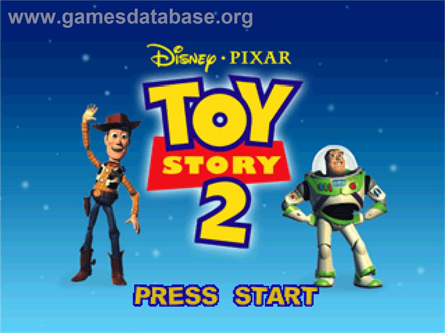 Disney / Pixar - Toy Story 2 - Buzz Lightyear To The Rescue! - Sony Playstation - Artwork - Title Screen