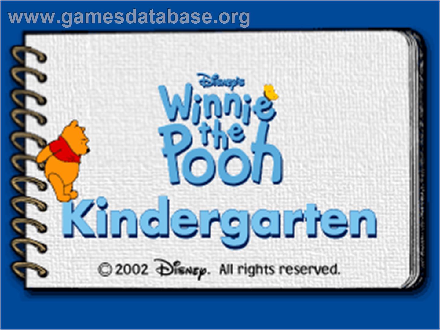 Disney Learning - Winnie The Pooh - Sony Playstation - Artwork - Title Screen
