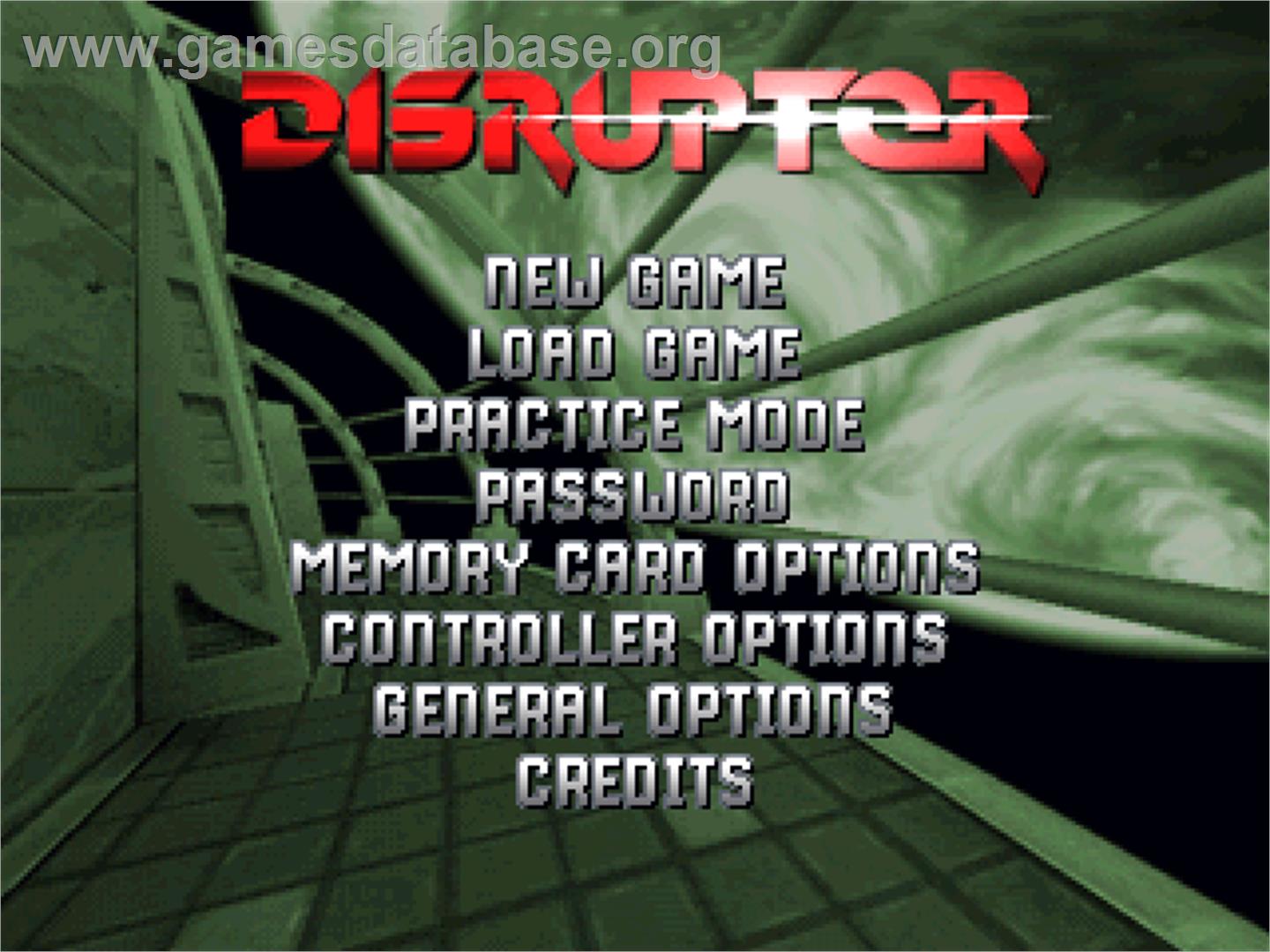 Disruptor - Sony Playstation - Artwork - Title Screen