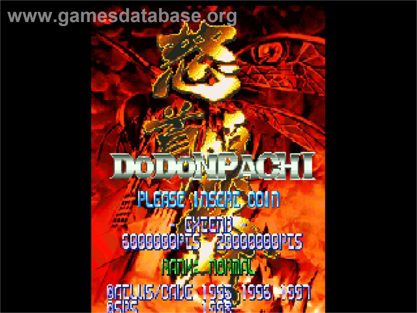 Dodonpachi - Sony Playstation - Artwork - Title Screen