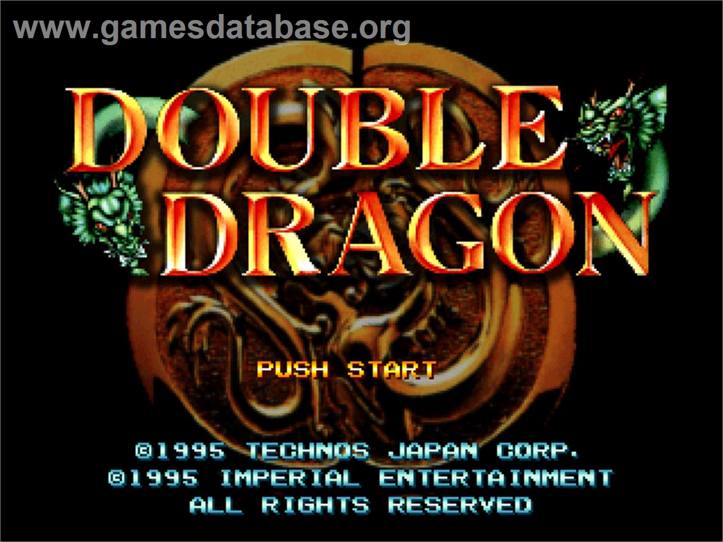 Double Dragon - Sony Playstation - Artwork - Title Screen