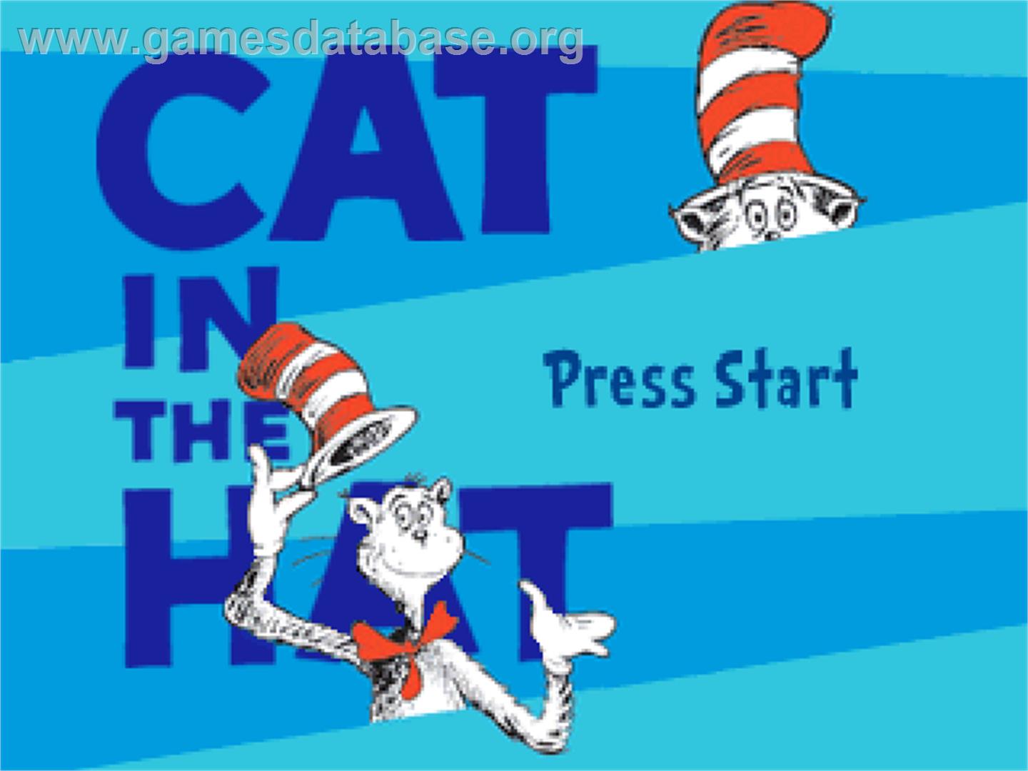 Dr Seuss - The Cat In The Hat - Sony Playstation - Artwork - Title Screen
