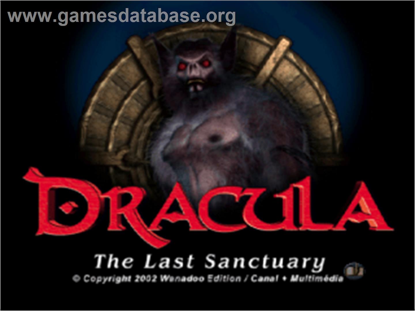Dracula: The Last Sanctuary - Sony Playstation - Artwork - Title Screen