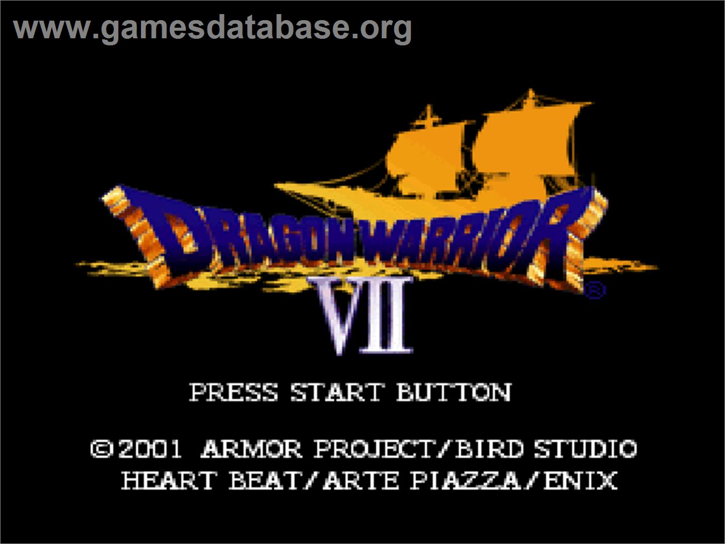Dragon Warrior 7 - Sony Playstation - Artwork - Title Screen