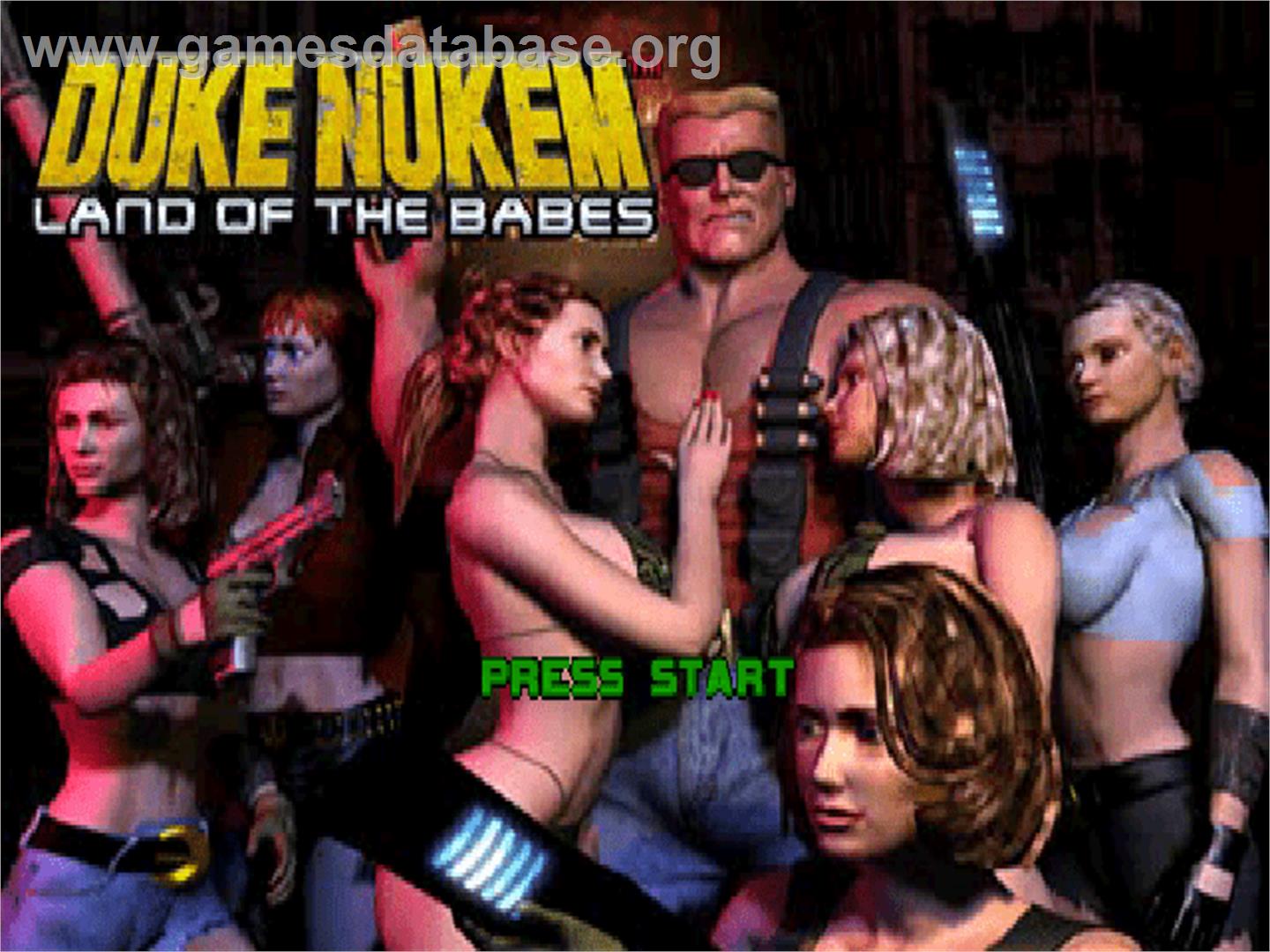 Duke Nukem - Land Of The Babes - Sony Playstation - Artwork - Title Screen