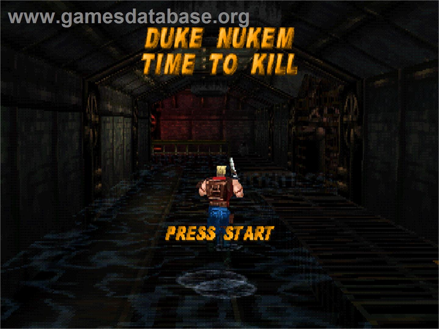 Duke Nukem - Time To Kill - Sony Playstation - Artwork - Title Screen
