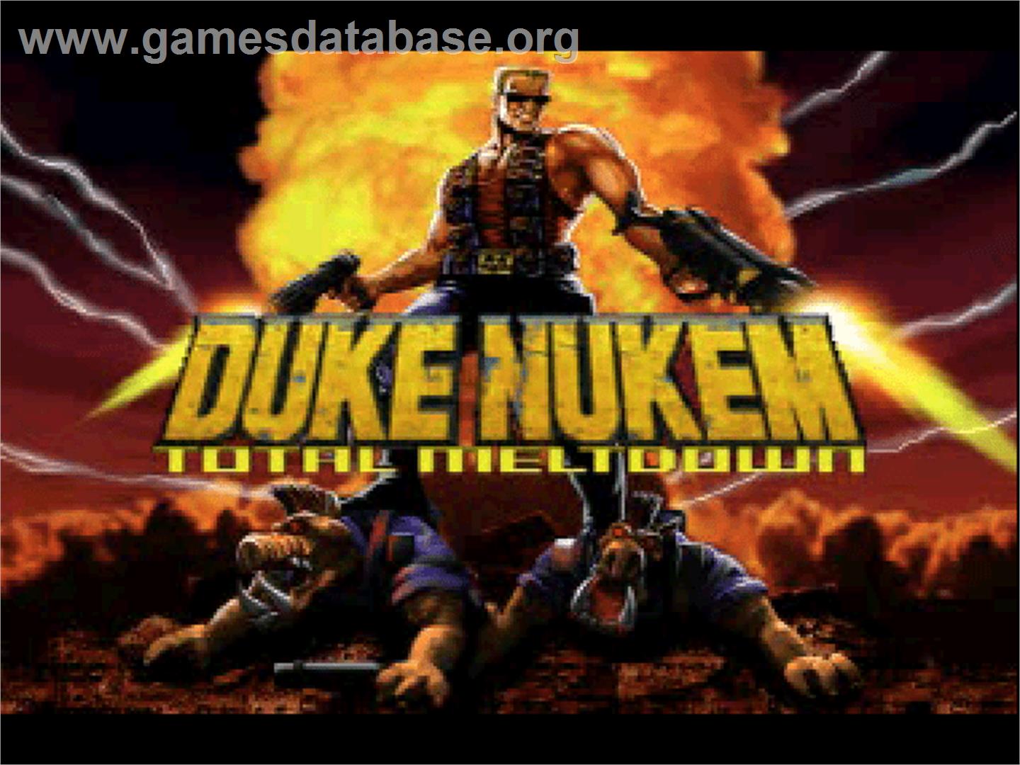 Duke Nukem - Total Meltdown - Sony Playstation - Artwork - Title Screen