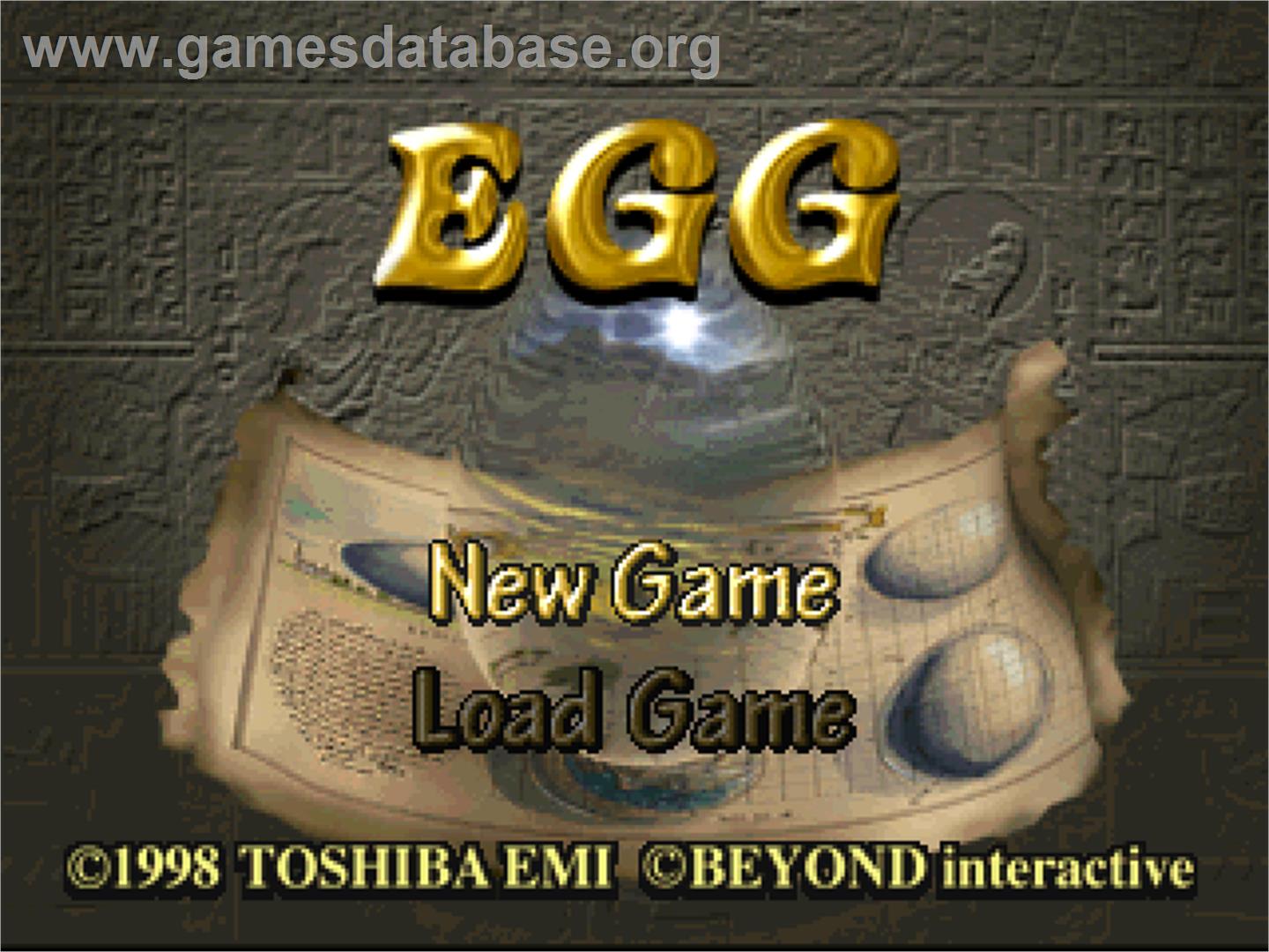 Egg - Sony Playstation - Artwork - Title Screen