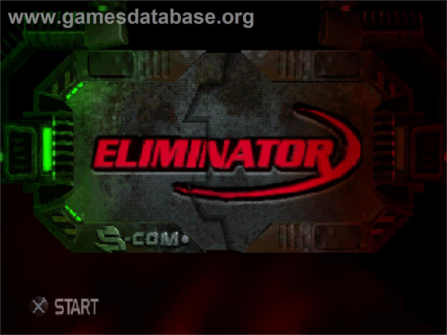 Eliminator - Sony Playstation - Artwork - Title Screen