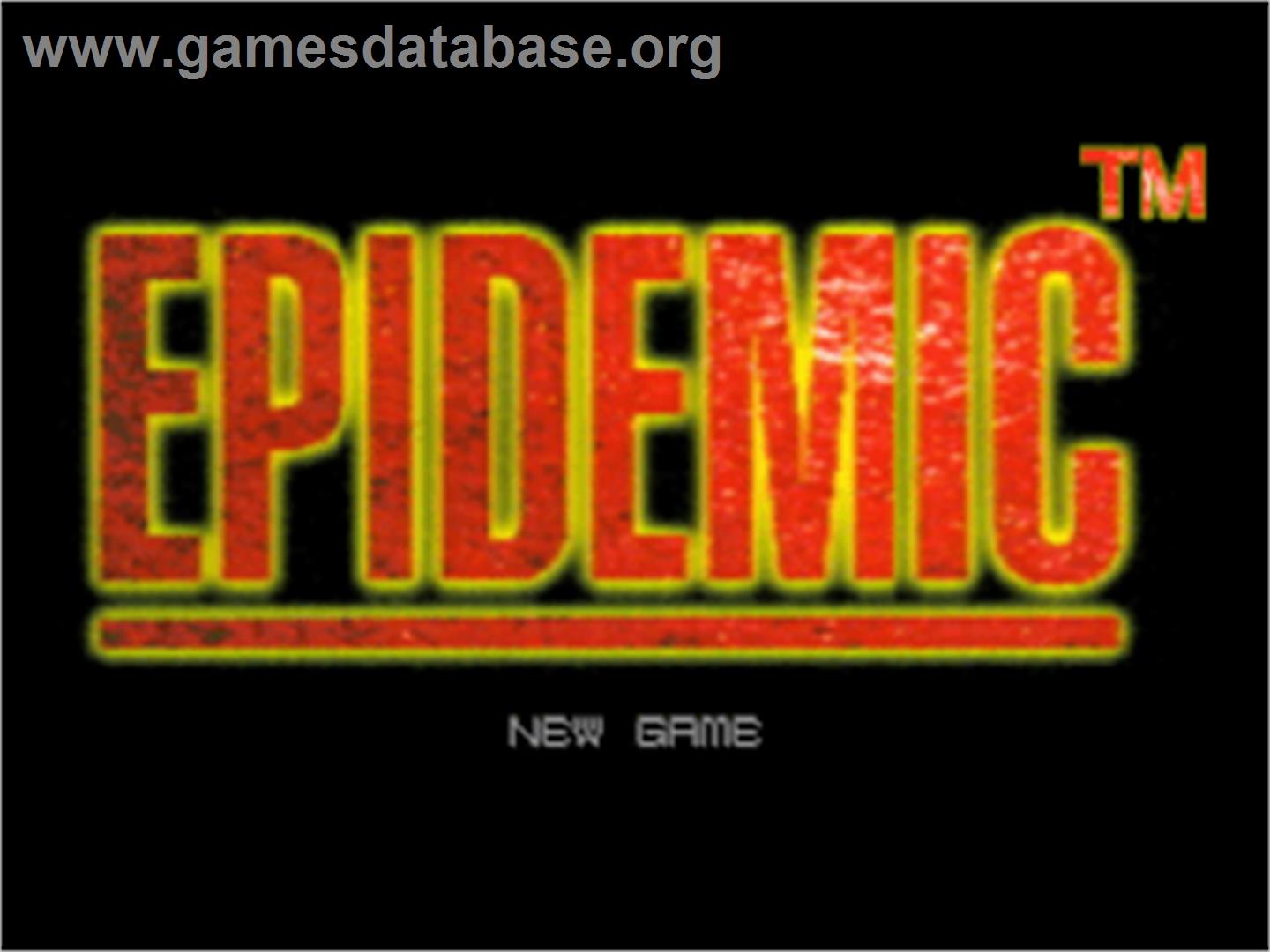 Epidemic - Sony Playstation - Artwork - Title Screen