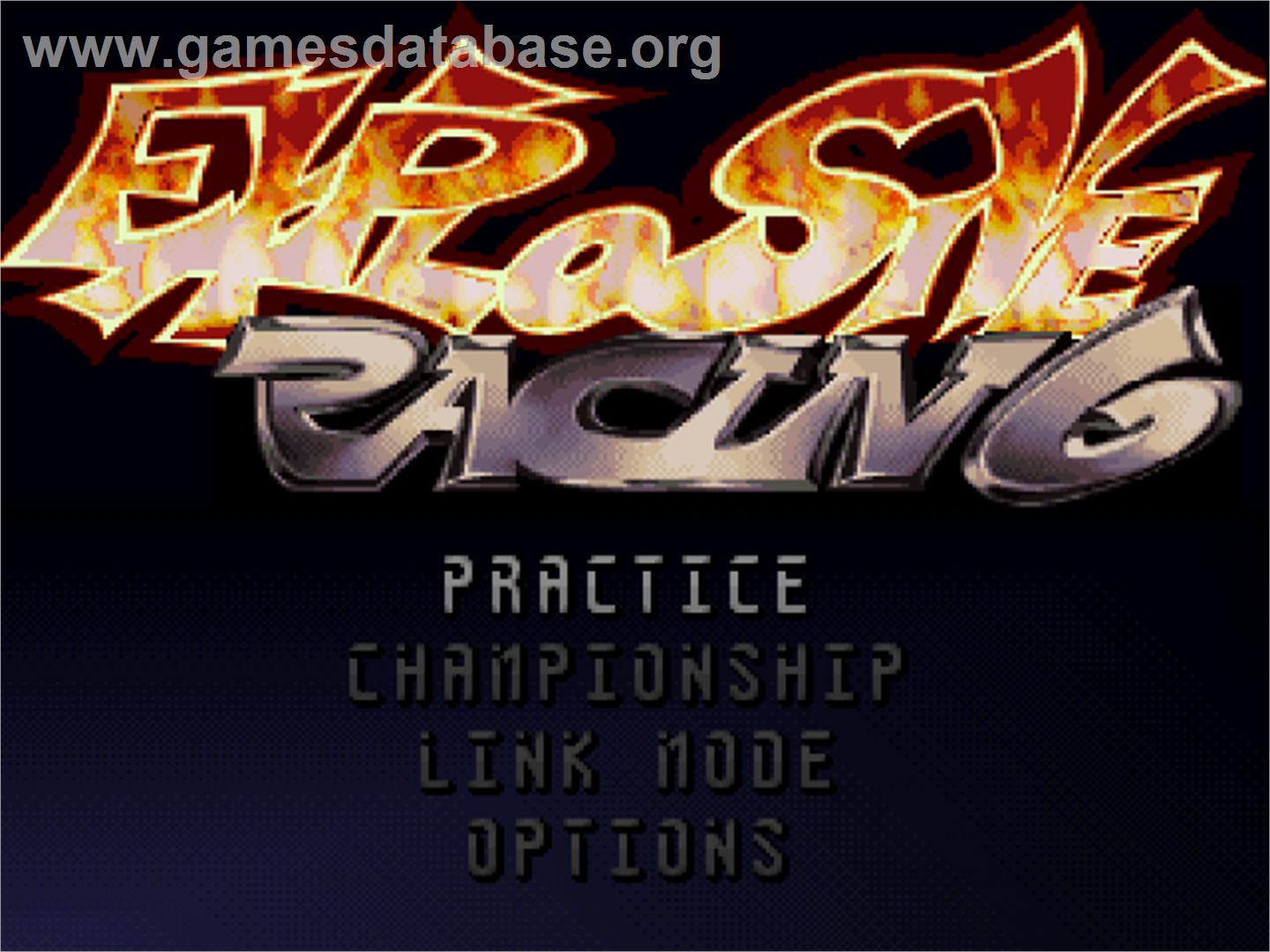 Explosive Racing - Sony Playstation - Artwork - Title Screen