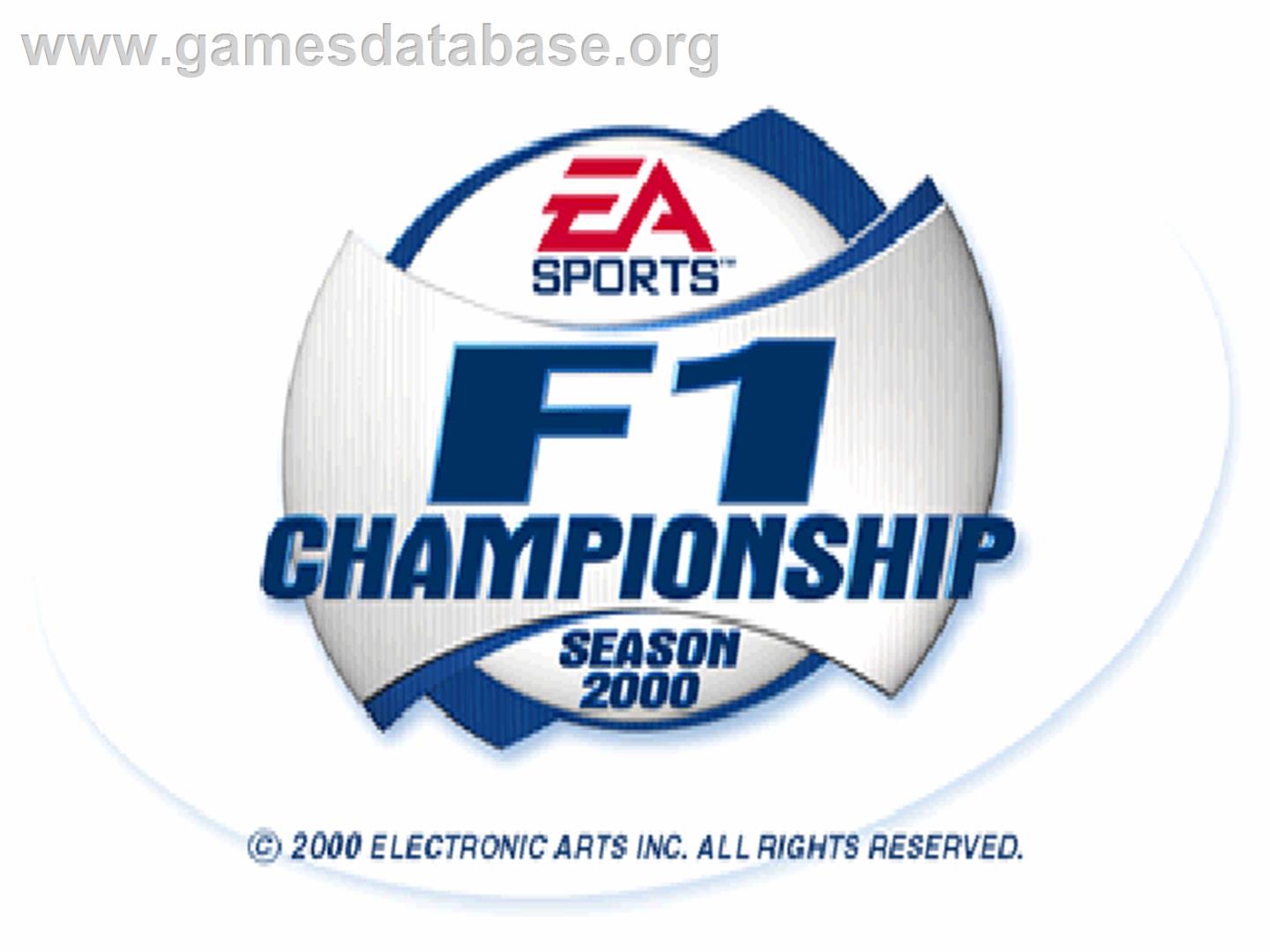 F1 Championship Season 2000 - Sony Playstation - Artwork - Title Screen