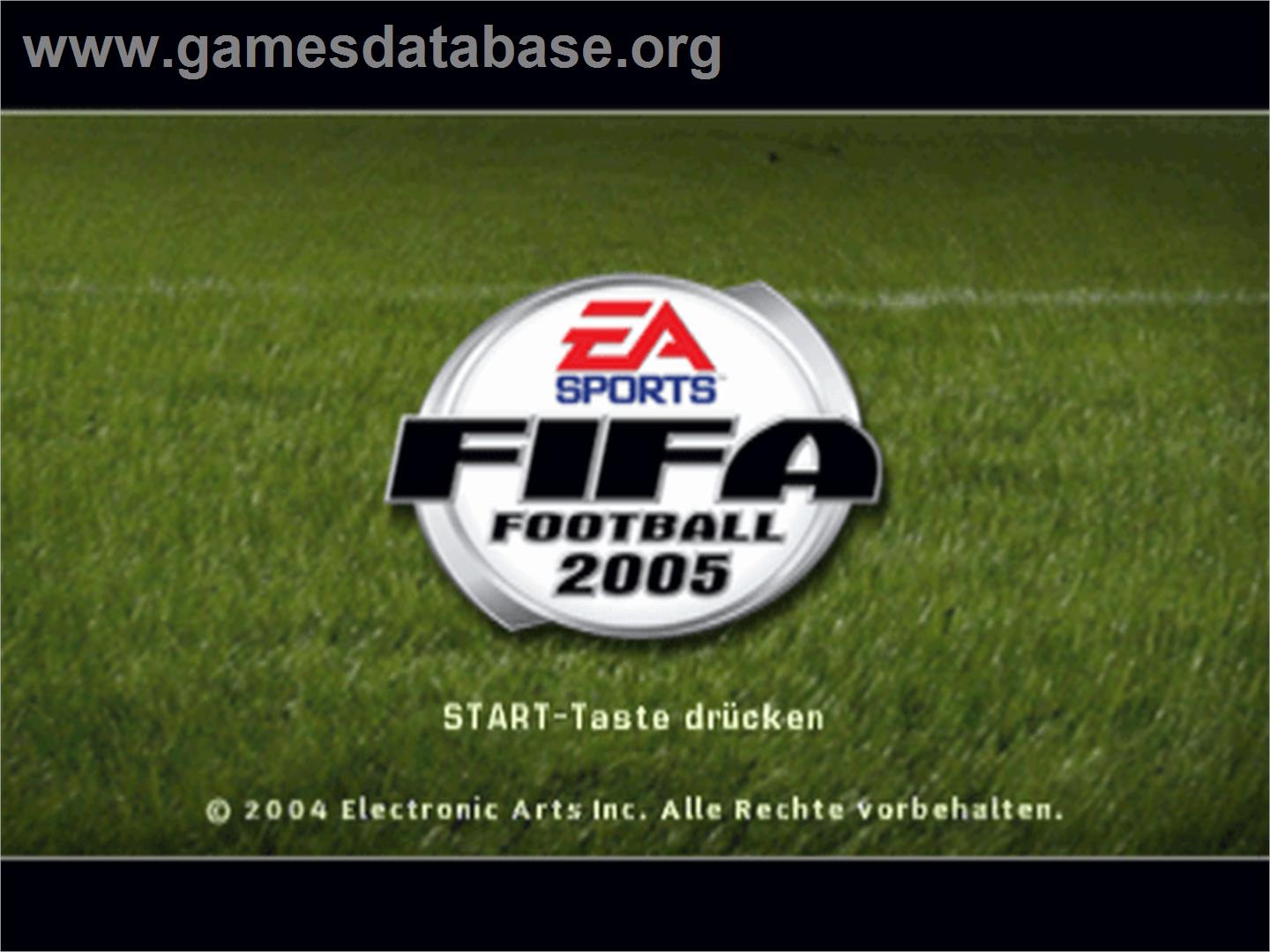 FIFA Football 2005 - Sony Playstation - Artwork - Title Screen