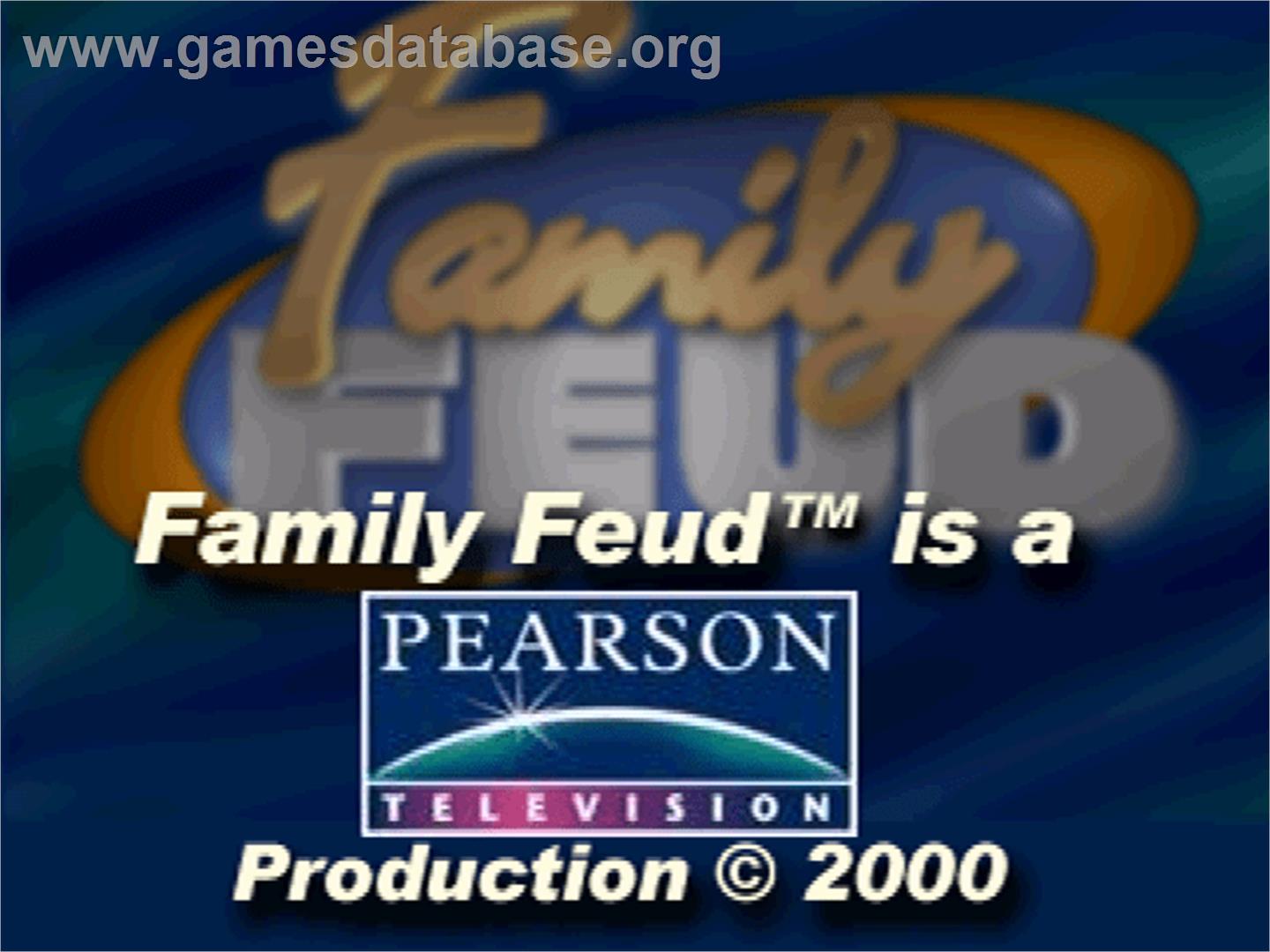 Family Feud - Sony Playstation - Artwork - Title Screen
