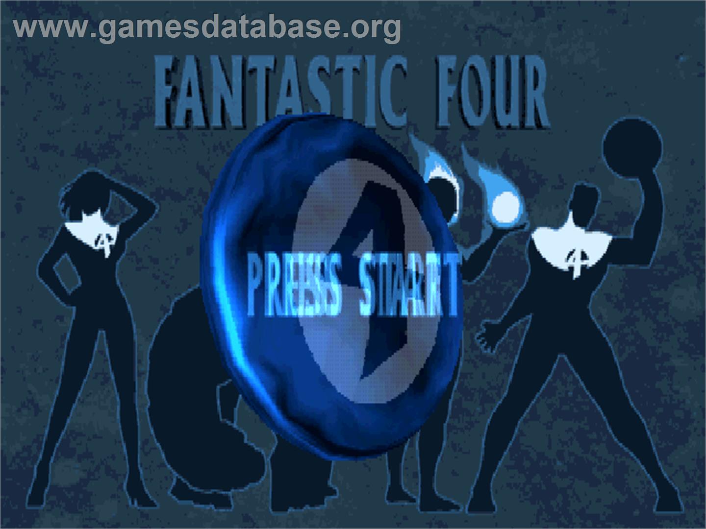 Fantastic Four - Sony Playstation - Artwork - Title Screen