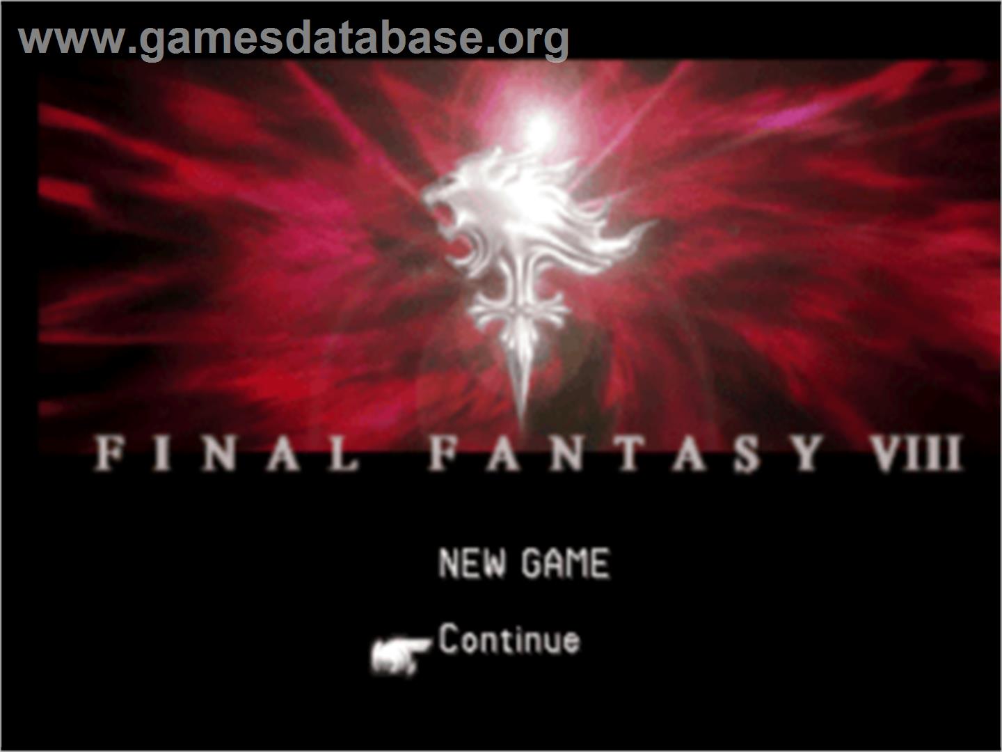 Final Fantasy VIII - Sony Playstation - Artwork - Title Screen