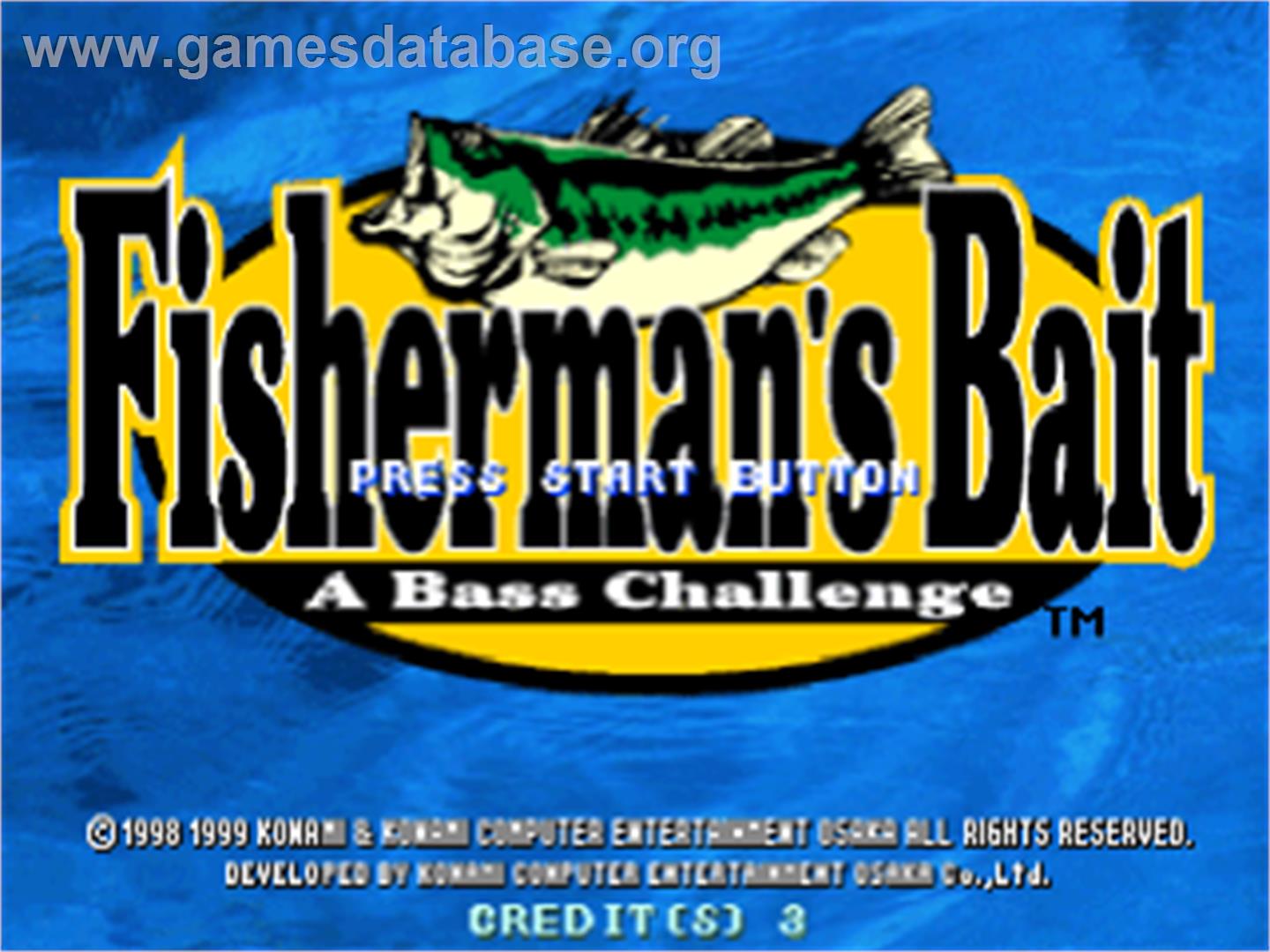 Fisherman's Bait: A Bass Challenge - Sony Playstation - Artwork - Title Screen