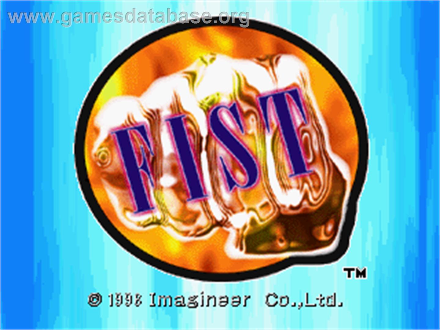 Fist - Sony Playstation - Artwork - Title Screen