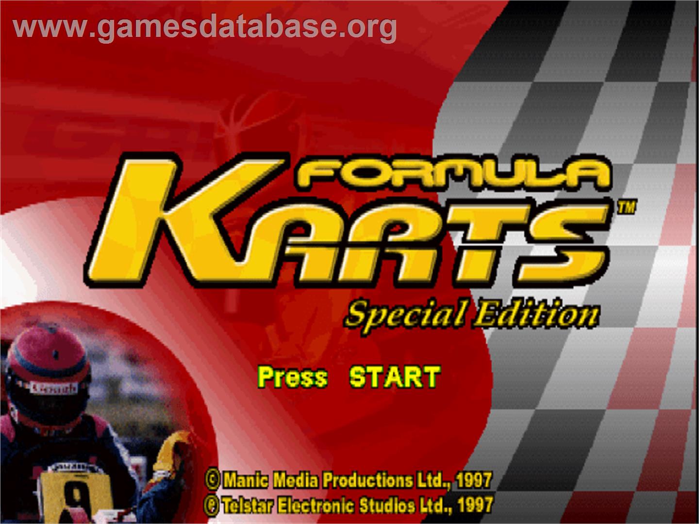 Formula Karts - Sony Playstation - Artwork - Title Screen